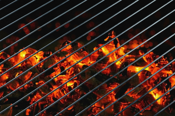 hot coals under a grill to use with your hcg diet food list